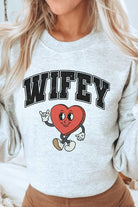 PLUS SIZE - WIFEY HEART Graphic Sweatshirt BLUME AND CO.