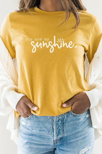 You Are My Sunshine Summer Inspiration Graphic Tee Kissed Apparel