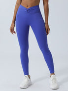 Twisted V-shaped Yoga Pants HEDVBM66DP Casual Chic Boutique