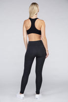 Active Leggings Featuring Concealed Pockets Ambiance Apparel