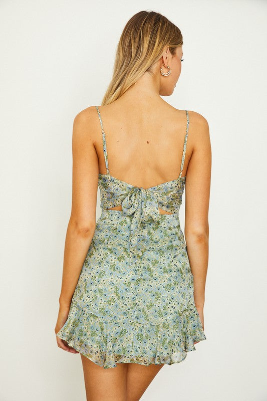Floral Print Cami Mini Dress One and Only Collective Inc