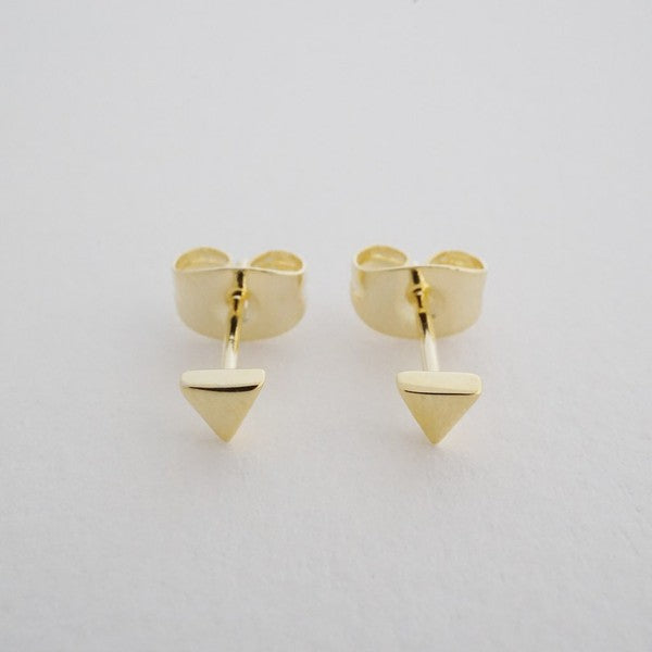 Mini Triangle Stud Earrings HONEYCAT Jewelry
