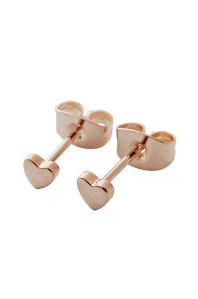 Mini Heart Stud Earrings HONEYCAT Jewelry