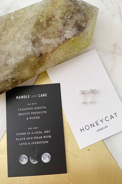 Mini Heart Stud Earrings HONEYCAT Jewelry