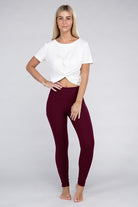 Active Leggings Featuring Concealed Pockets Ambiance Apparel