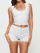 Scoop Neck Wide Strap Top and Shorts Set Trendsi