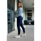 *Ready to Ship | Navy Full Length with Pocket Leggings  - Luxe Leggings by Julia Rose® JuliaRoseWholesale