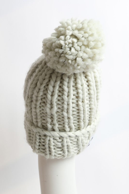 Soft Chunky Cable Knit Beanie Leto Accessories