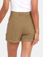 Full Size High Waist Shorts with Pockets Trendsi