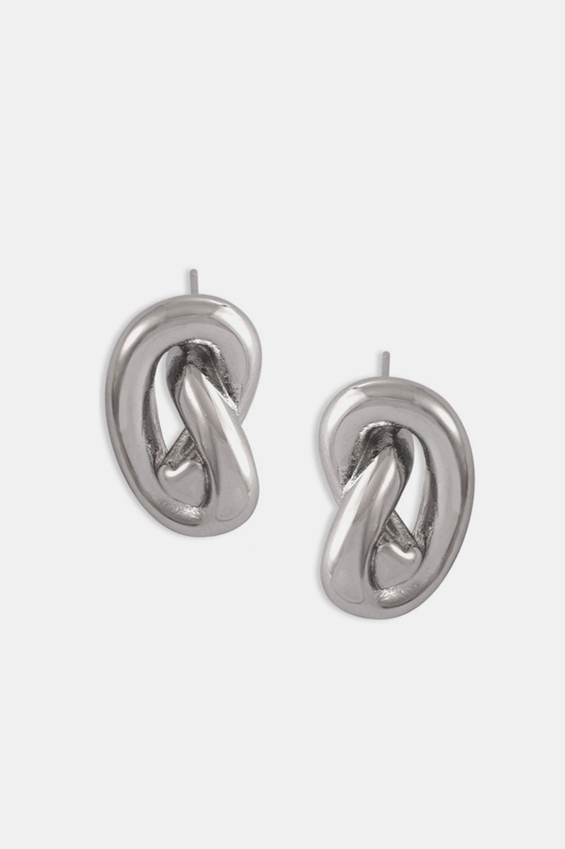 Titanium Steel Knot Stud Earrings Trendsi