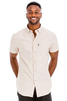 Weiv Men's Casual Short Sleeve Solid Shirts WEIV