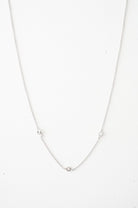 Crystal Bezel Trio Necklace HONEYCAT Jewelry