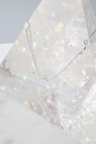 Crystal Bezel Trio Necklace HONEYCAT Jewelry