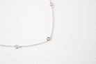 Crystal Bezel Trio Necklace HONEYCAT Jewelry