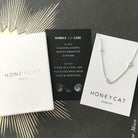 Crystal Bezel Trio Necklace HONEYCAT Jewelry