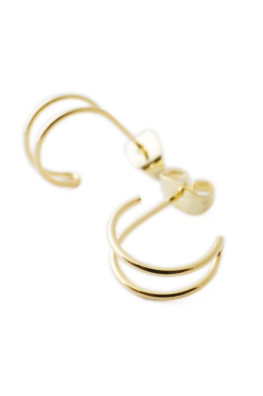 Faux Double Hoop Hug Earrings HONEYCAT Jewelry