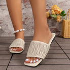 Rattan Woven Flat Sandals Casual Chic Boutique