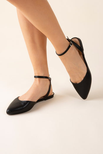 LINDEN-S Ankle Strap Flats Fortune Dynamic