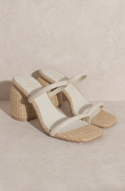 D-MARGARET-RAFFIA, HIGH HEEL, MULES Let's See Style