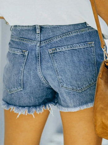 Women's Summer Denim Shorts Distressed Ripped Hole  HEDV8AAAD5 Casual Chic Boutique