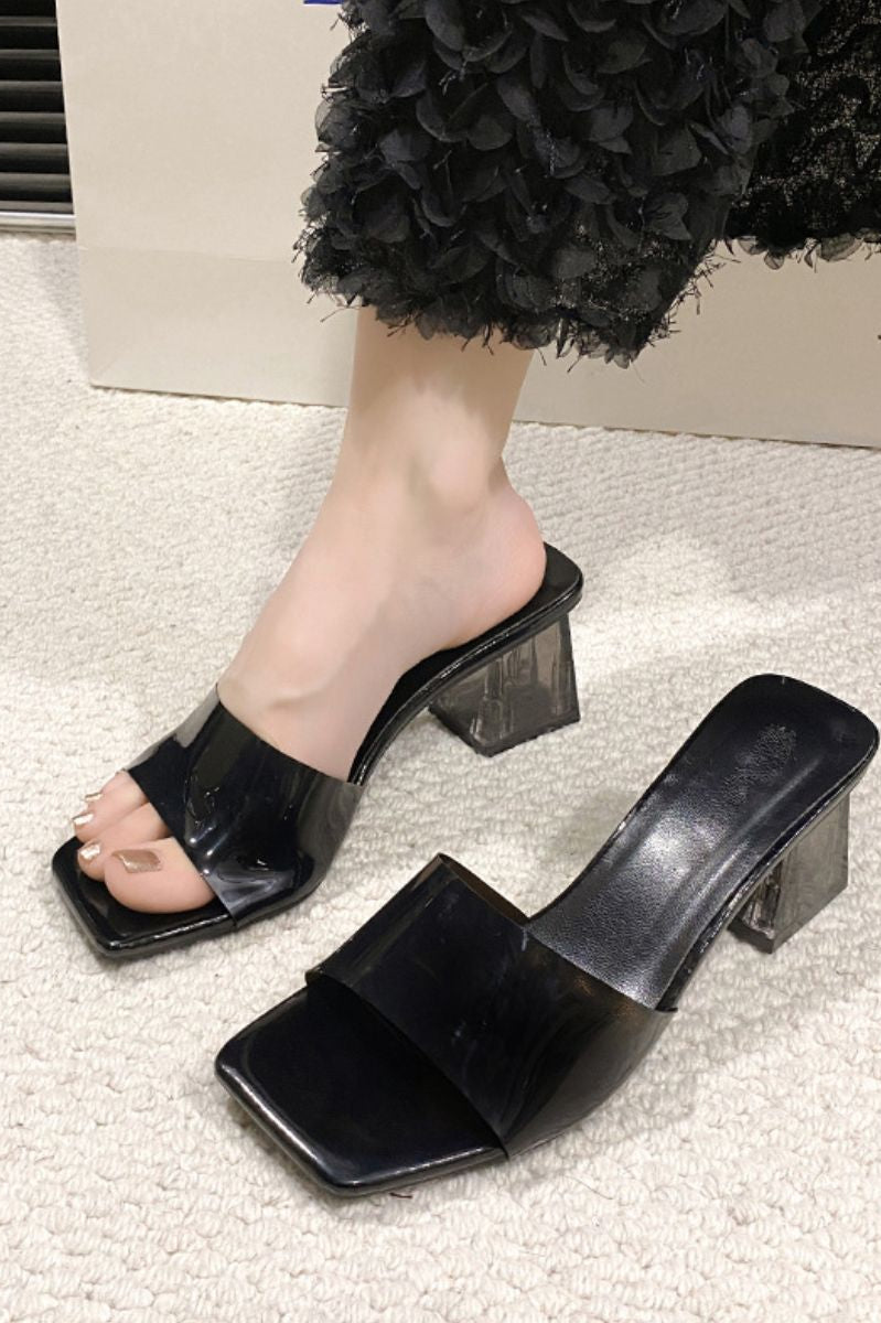 Open Toe Block Heel Sandals Trendsi