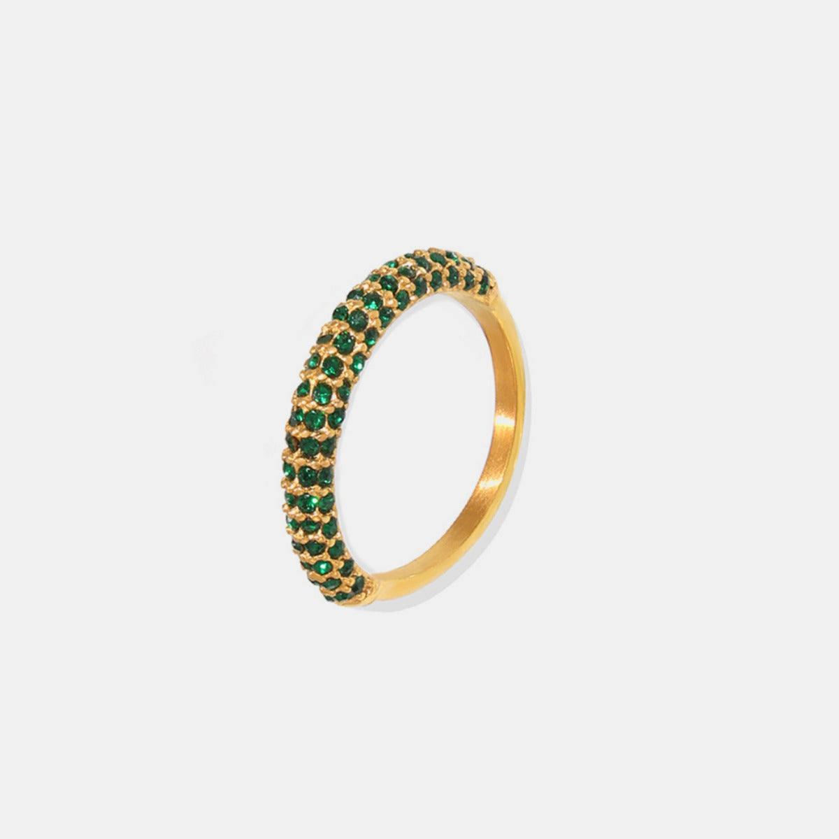 Inlaid Zircon Ring