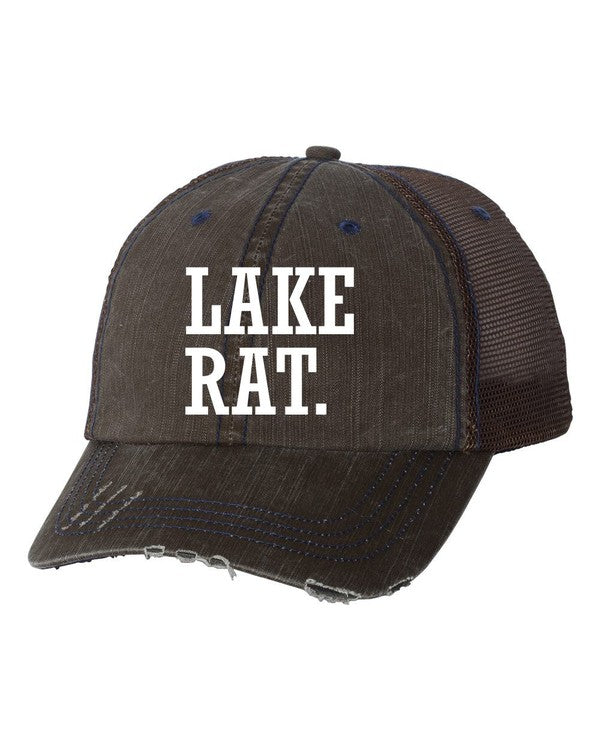 Lake Rat Embroidered Trucker Hat Ocean and 7th