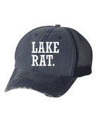 Lake Rat Embroidered Trucker Hat Ocean and 7th