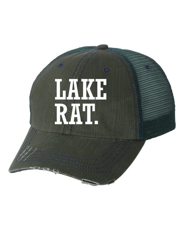 Lake Rat Embroidered Trucker Hat Ocean and 7th