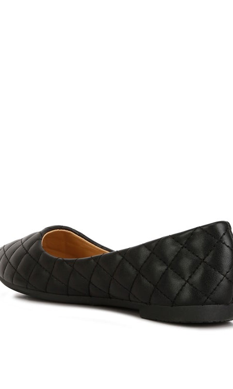 Rikhani Quilted Detail Ballet Flats Rag Company