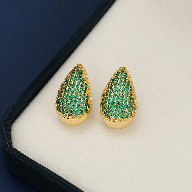 Zircon Teardrop Earring