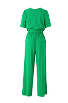 Tied Surplice Wide Leg Jumpsuit Trendsi