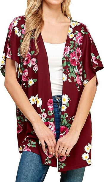 Women Floral Kimono Annva USA