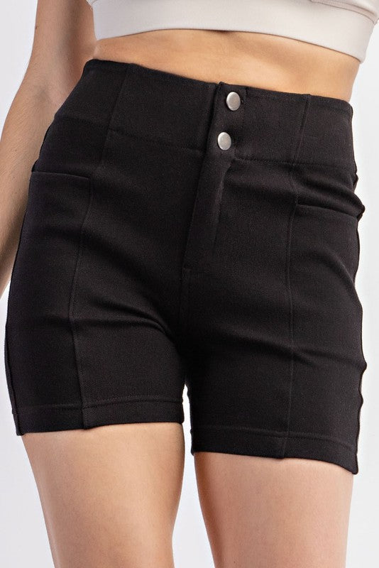 Cotton Stretch Twill Short Pant Rae Mode