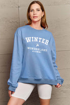 Simply Love Full Size WINTER WONDERLAND ALUMNI Graphic Long Sleeve Sweatshirt Trendsi