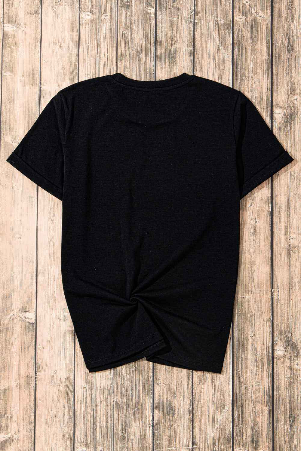 Sequin Round Neck Short Sleeve T-Shirt Trendsi