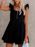 Full Size Ruffled Scoop Neck Sleeveless Romper Trendsi