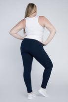 Plus Everyday Leggings with Pockets Ambiance Apparel