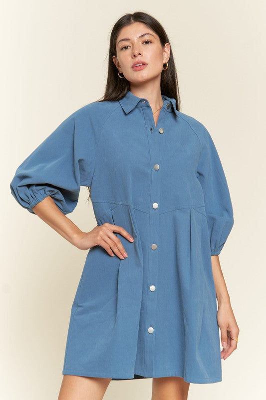 Washed denim style dress Jade By Jane