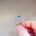 1 Carat Moissanite 925 Sterling Silver Ring Trendsi