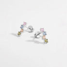 925 Sterling Silver Inlaid Zircon Earrings Trendsi