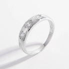 925 Sterling Silver Inlaid Zircon Ring Trendsi