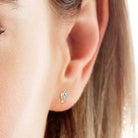 925 Sterling Silver Moissanite Stud Earrings Trendsi