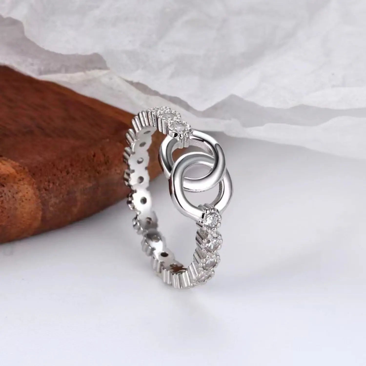 925 Sterling Silver Zircon Ring Trendsi