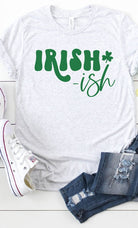 Irish ish green shamrock graphic tee Kissed Apparel