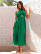 Single Shoulder Midi Dress Trendsi