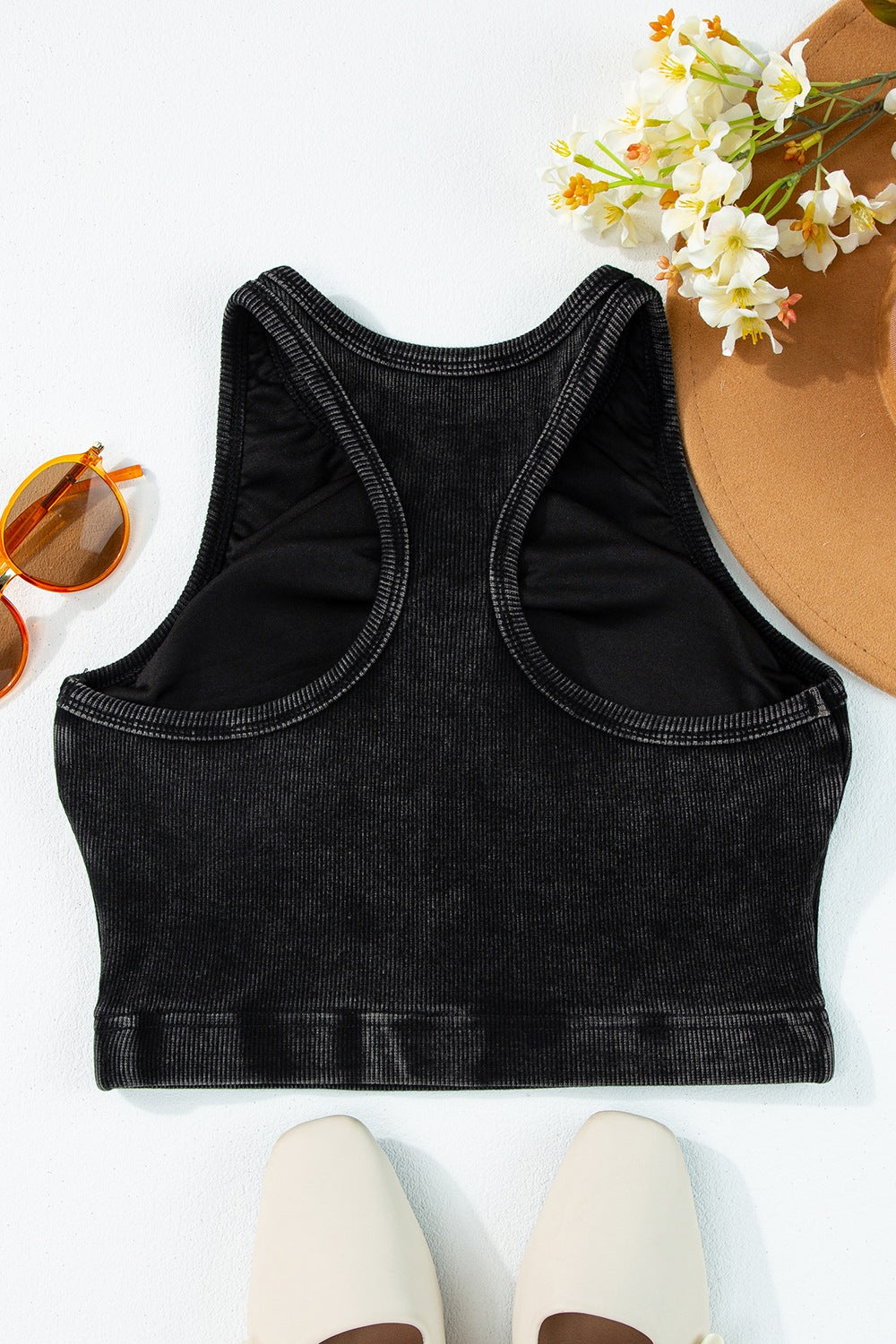 Round Neck Racerback Tank Trendsi