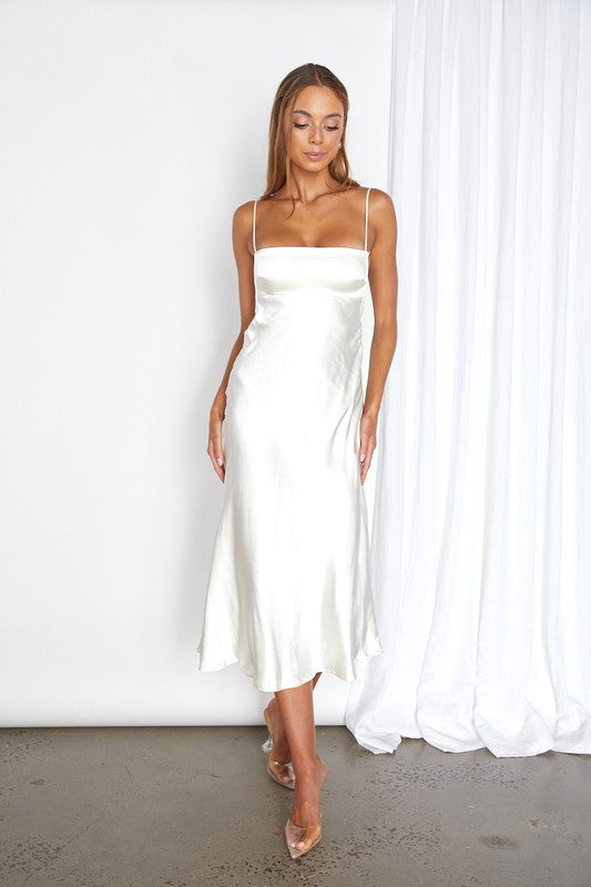 Satin Cami Midi Dress One and Only Collective Inc