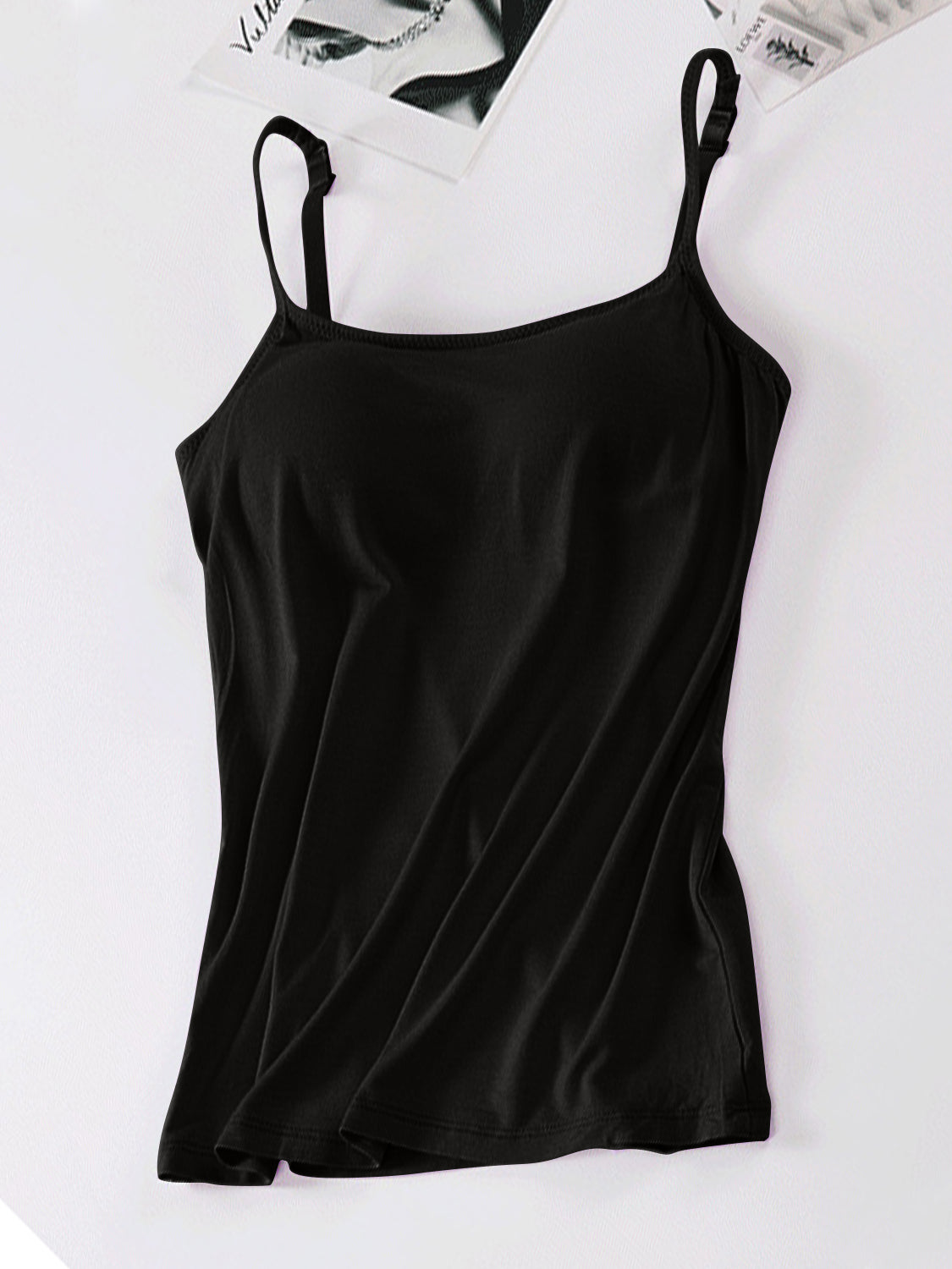 Scoop Neck Adjustable Strap Cami Trendsi