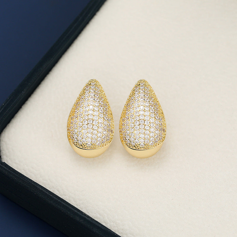 Zircon Teardrop Earring